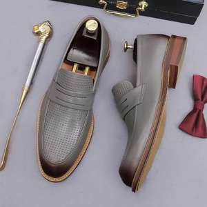 Chaussures mocassins d'hiver légères pour hommes en cuir véritable, logo personnalisé, couleur personnalisée, emballage personnalisé, haute qualité, taille sur mesure, OEM - Product Image 6
