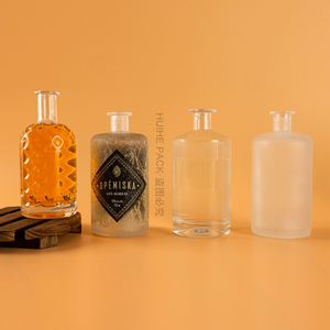 375ml 500ml 700ml Flint Round Apothecary Glass Spirits Gin Schnapps Botella 50cl 70cl <span class=keywords><strong>Farmacia</strong></span> Herbolario Botella de licor - Product Image 3
