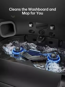 DREAME X50 Pro Robot Aspirateur 19500Pa Version Globale Nettoyage Automatique Auto-Lavage Vadrouille Eau Chaude Balayage LDS Balayage - Product Image 6