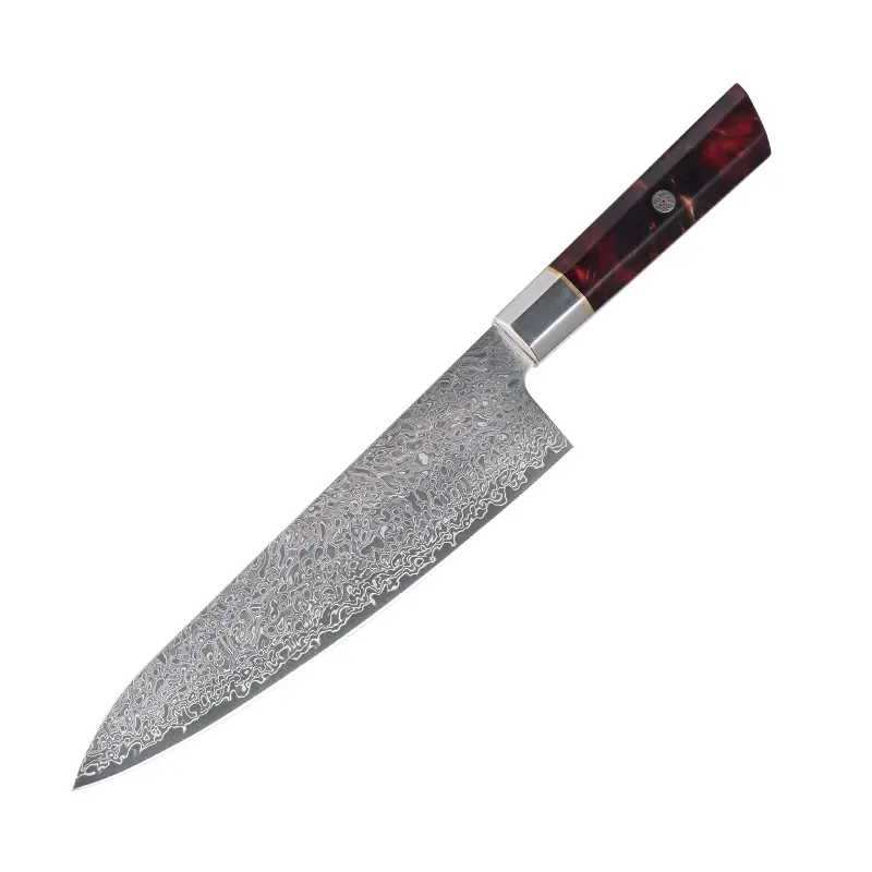 Yangdong דמשק מטבח סכין Vg10 שירות פלדת סכיני ריק Knifeaus10 בעבודת יד חרב Knif קונים קרן צבי ידית המצ 'טה