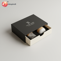 Boîte à tiroir en carton rigide écologique et biodégradable haut de gamme avec doublure en satin et impression personnalisée pour l'emballage de coffrets de parfums