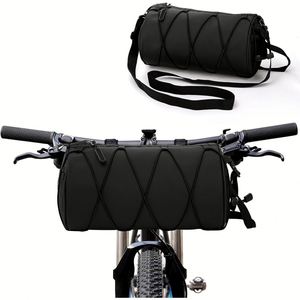 Sacoche de guidon tendance pour vélo VTT, cyclisme en extérieur, étanche, noir/vert, tailles 2L/5L - Product Image 1