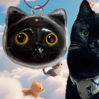 Kedi şeffaf kürk saklama kutusu-sevimli hayvan kürk topları kapsül asılı süs dekorasyon depolama ve toz önleme için