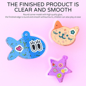 Kits de Arte con Resina Epoxi Yicheng, Lindos Colgantes Decorativos de Plástico con Diseño de Dibujos Animados, para Niños de <span class=keywords><strong>4</strong></span>+ Años y Adultos, Manualidades - Product Image 5