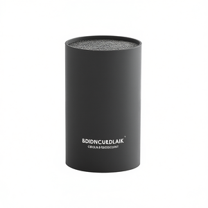 แท่นวางมีดพลาสติก 18 ซม. 11 ซม. สีดำ พร้อมที่เสียบขนแปรง - Product Image 2