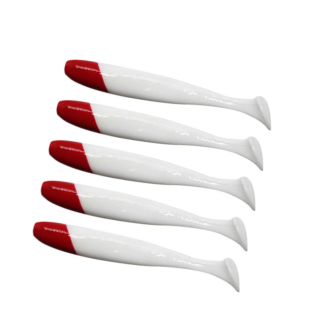 PVC Red-head White-tail Lure Soft Bait in 5.5 Cm/7 Cm/9 cm and 12 Cm-Ready Stock Wholesale Fishing Tackle