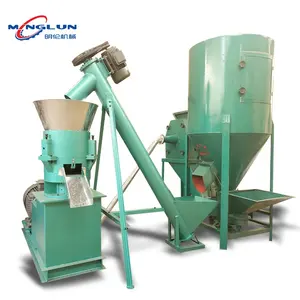 Máquina de procesamiento de pellet de alimentación animal, capacidad de 1000kg/h, precio de línea de producción