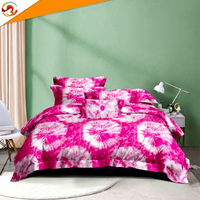 Parure de lit de luxe respirante en polyester imprimé africain tie-dye, 3 draps, Ropa De Cama De Lujo
