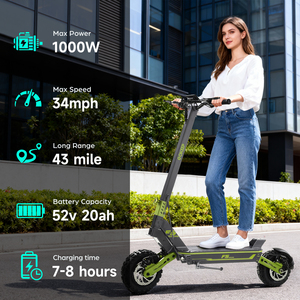 EU GOKEEP F5 1000W Scooter Adult 52V Lithium Battery EU/UK/US Warehouse Folding Kick Folding Scooter Dropshipping - Product Image 4
