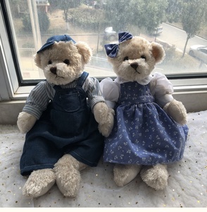 Personalizzabile orsacchiotto giocattolo per il bambino morbido peluche regali di nozze ragazzo e ragazza coppia con vestiti pieni di cotone PP - Product Image 3