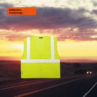 Chaleco Reflectante de Alta Visibilidad con Múltiples Bolsillos, ANSI/ISEA107 Clase 1, Transpirable, de Secado Rápido, para Seguridad Vial