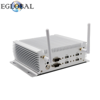 Mini PC Industrial EGLOBAL sin Ventilador, Intel Core I5-4200U/I7-4500U, Sistema Operativo Win7/Win8/Win10/Linux, DDR3 Máx. 8G, SSD MSATA