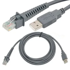 Baru Pemindai Kode Batang Simbol 2M Kabel USB LS1203 LS2208 LS4208 LS3008 CBA-U01-S07ZAR