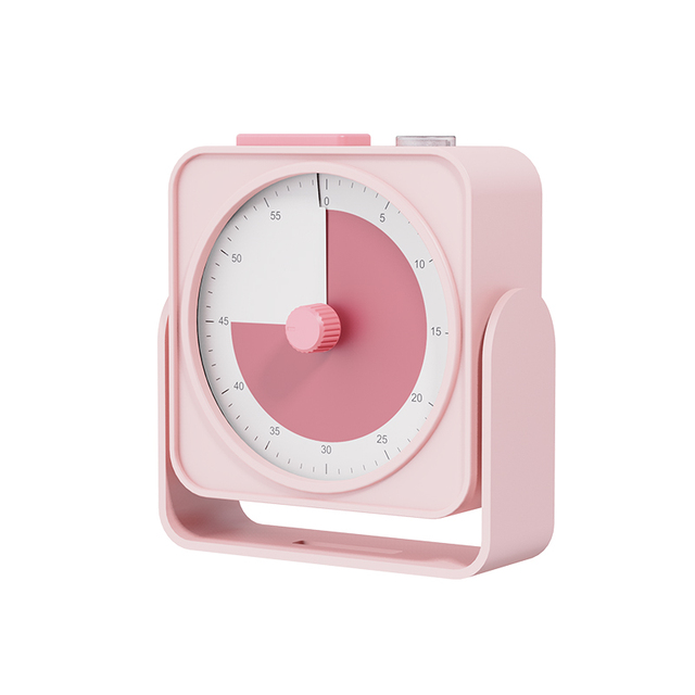 60 Minute Custom Digital Pomodoro Timer for Kids Study Visual Task Timer Customizable Colors (White/Blue/Pink) AAA Battery
