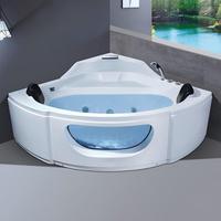 Baignoire autoportante en acrylique blanche de luxe moderne à remous Spa de massage personnalisé Baignoire de trempage personnalisée pour coin à vendre en usine