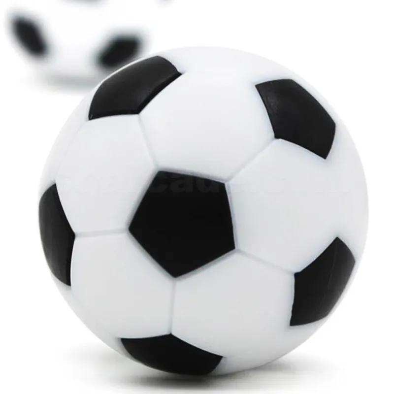 Mini ballons de Football de Table en plastique noir blanc mignon 27/28mm Mini baby-foot Kicker Spare Soccer jeux d'intérieur football de table