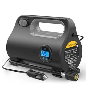 Inflador de neumáticos Digital negro DC 12V inalámbrico Mini bomba de aire eléctrica inteligente para neumáticos de coche 150 PSI compresor de aire portátil para coche - Product Image 6