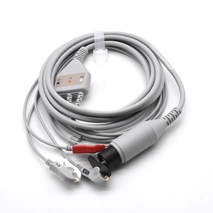 Criticare BCI AAMI Cable de ECG Universal de 3 Derivaciones con Clip Grabber AHA de 6 Pines Dixtal - Product Image 1