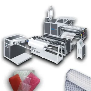 LLDPE LDPE 75 kg/h 기포 필름 만들기 기계 12 ~ 25 m/min 기포 만들기 기계 PVC PP HDPE PE 파이프