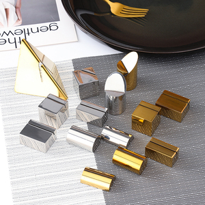 Supports de cartes de <span class=keywords><strong>menu</strong></span>, photos et marque-places en acier inoxydable moderne, finition poli miroir, style minimaliste, pour <span class=keywords><strong>mariage</strong></span>, buffet et <span class=keywords><strong>traiteur</strong></span>, vente en gros - Product Image 4