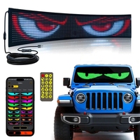 Panneau matriciel LED RVB Publicité roulante Enseigne LED USB 5V avec logo programmable à distance Lumière pour voiture Magasins Bureaux Restaurants