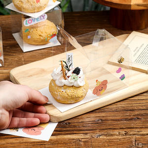 Упаковка для десертов и выпечки: прозрачные коробки для тортов и пирожных (<span class=keywords><strong>2</strong></span> и <span class=keywords><strong>3</strong></span> дюйма), оптом - Product Image 4