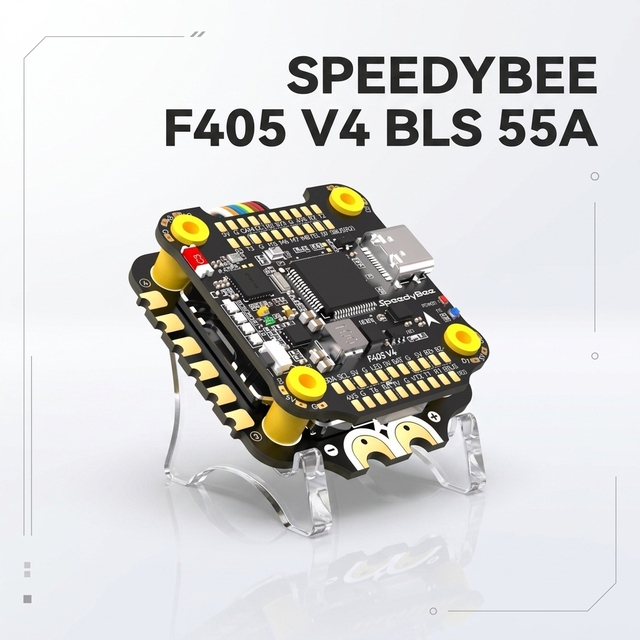 SpeedyBee F405 V4 BLS 55A Stack 30x30 Flight Controller  4-In-1 ESC ICM42688P Gyro Baro Blackbox RC FPV Drone