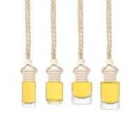 Flacon diffuseur suspendu en verre de luxe de 10 ml pour parfum de voiture et parfum d'intérieur avec emballage élégant