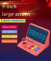 Console de jeu portable Wi-Fi A12, rétro, vintage, avec écran large de 9 pouces, batterie de 4000 mAh