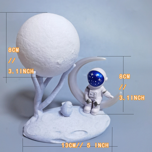 Lampada da astronauta luce notturna carina luna <span class=keywords><strong>Action</strong></span> <span class=keywords><strong>Figure</strong></span> <span class=keywords><strong>Light</strong></span> lampada da comodino ricaricabile per bambini - Product Image 4
