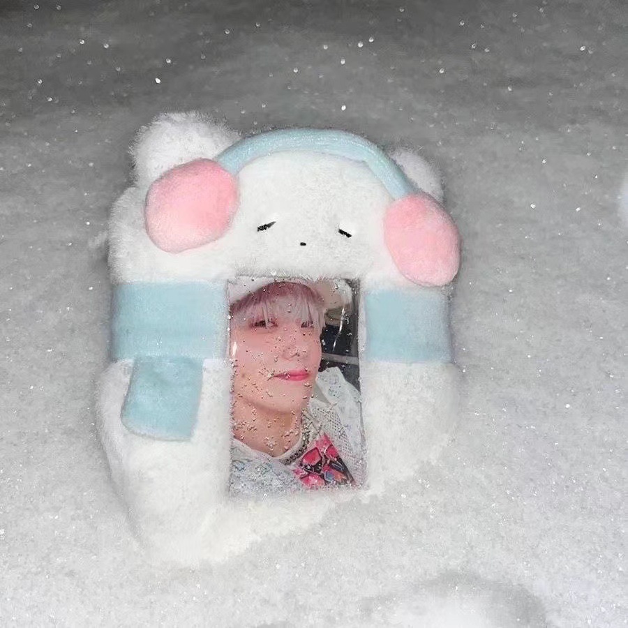 ที่ใส่บัตรลายแมวหูฟัง