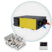 Système de ventilation à récupération de chaleur VMC double flux HVAC ERV HRV 1000 m³/h, flexible, pour hôpital, hôtel, cuisine
