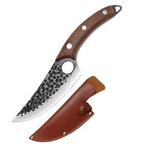 In acciaio inossidabile martellato coltello per macellazione forgiato per scimitarre e tagliare il coltello per suini bovini ovini - Product Image 6