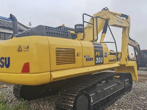 Excavatrice sur chenilles KOMATSU PC350 de 35 tonnes, machine de terrassement d'occasion, couleur jaune, composants Hengli, moteur Isuzu, construction robuste - Product Image 2