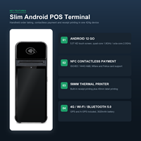 Terminal de point de vente portable Android 12 Go, écran tactile de 5,5 pouces, imprimante thermique de 58 mm, paiement sans contact NFC, 4G WiFi GPS Z92