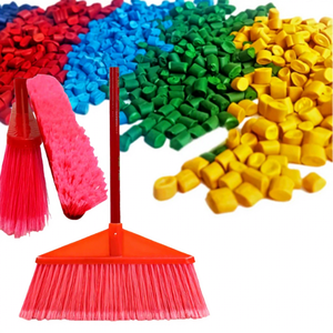 Masterbatch para Moldeo por Extrusión e Inyección para Fibras de <span class=keywords><strong>Escobas</strong></span> y Artículos Plásticos para el Hogar - Colores Personalizados para India, Sudáfrica, Fabricación en SEA - Product Image 1