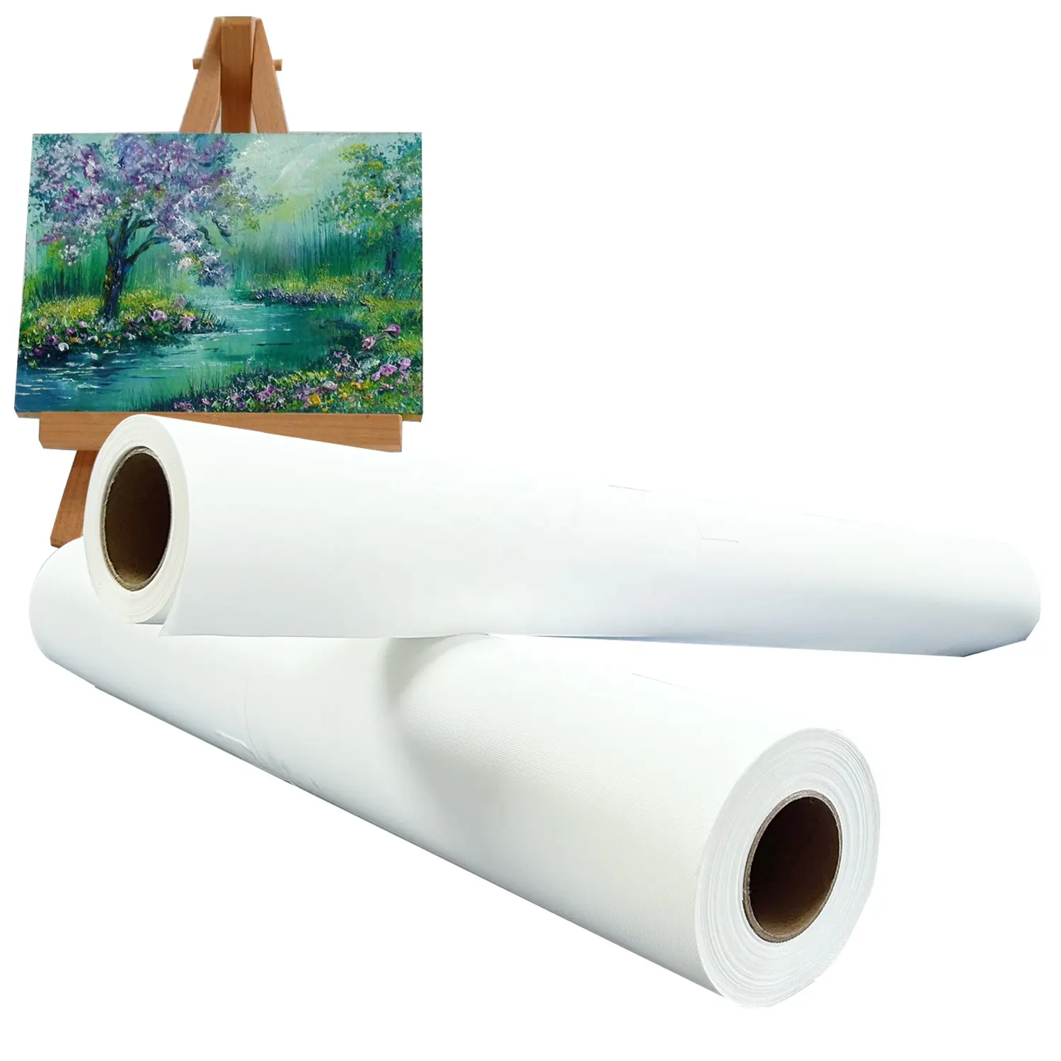 Fabriek Stretch Inkjet Art Blank Schilderij Canvas Roll Voor Pigment Inkt Mat 280Gsm Polyester Canvas