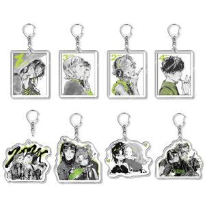 18 estilos en los que el chico en el que ella estaba interesada no era un chico en absoluto, colgante de llavero de plástico acrílico de <span class=keywords><strong>Anime</strong></span>, joyería de doble cara - Product Image 1