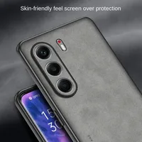 Coque Pour Tecno Camon 40 4G en Cuir Synthétique Mat Rigide, Protection d'Appareil Photo pour Tecno Camon 40 40 Pro Premier