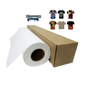 Factory Direct 100gsm White Sublimation Transfer Paper Roll For Digital Printing High Transfer Rate Wholesale