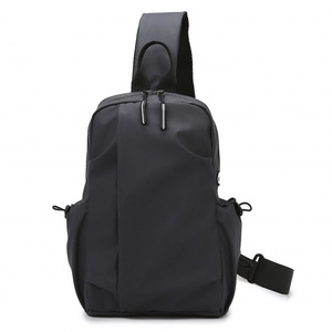 Nouveau sac de poitrine personnalisé léger et tendance pour homme, imperméable, à fermeture souple, pour usage professionnel, avec fermeture éclair - Product Image 1
