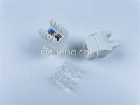 Réseau modulaire non blindé Punch Down Cat 6 Module Jack RJ45 Cat6 180 degrés UTP Toolless Keystone Jack