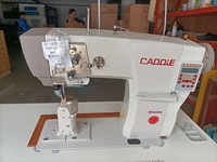Machine à coudre industrielle robuste à point noué, avec pied entraîneur, haute vitesse, pour matériaux épais et réparation de chaussures