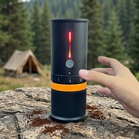 Portable Électrique Moulin À Café En Alliage D'aluminium Lame USB Rechargeable Mini Grain De Café Rectifieuse OEM Approvisionnement D'usine