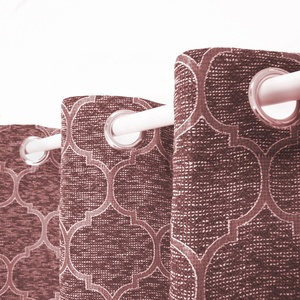 Bindi di lusso <span class=keywords><strong>rosa</strong></span> bianco grigio blu oro casa tenda Jacquard tessuto di lusso lanterna Rideaux De Salon <span class=keywords><strong>tende</strong></span> Jacquard - Product Image 2