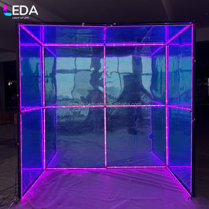 LEDA Factory Custom Size Party Event Decoration Props Amovible RGB Light Photo Box - Product Image 3