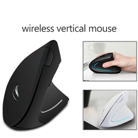 Meilleures ventes Mini souris verticale ergonomique sans fil rechargeable Double Mode BT 4.0