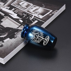 Urna de Lujo de Aleación de Aluminio con Diseño de Vela, Contenedor Pequeño para Cenizas de Mascotas y Recuerdo, Cuadrado Hermético, Suministros Funerarios de Alta Calidad - Product Image 3