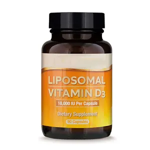 OEM Liposomal Vitamin D3 10000 IU Day Dietary Supplement 90 Servings Non GMO Soy Free Gluten Free