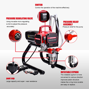 Pulverizador <span class=keywords><strong>de</strong></span> Pintura Airless Eléctrico <span class=keywords><strong>Profesional</strong></span> AEROPRO 450, Máquina <span class=keywords><strong>de</strong></span> Pintura Látex <span class=keywords><strong>de</strong></span> 1.2 hp y 900 W con Pistola Pulverizadora Airless - Product Image 5